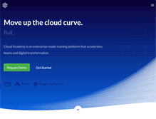 Tablet Screenshot of cloudacademy.com